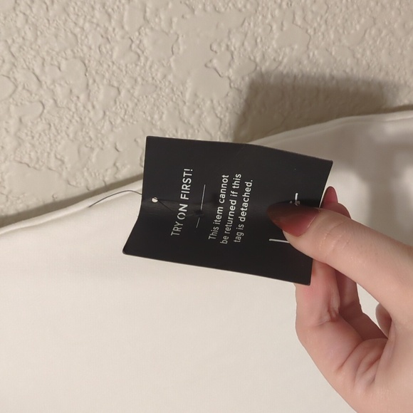 Lulu's How Much I Care ivory off shoulder fitted bodycon trumpet midi dress - Picture 9 of 12